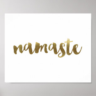 Zitat-Poster "namaste" Poster