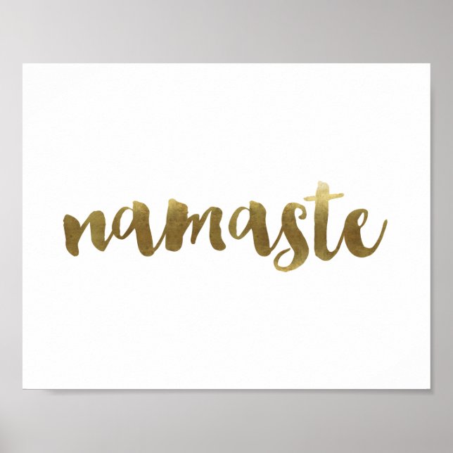 Zitat-Poster "namaste" Poster (Vorne)