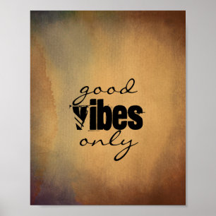 Zitat Poster Shabby Chic Stil gute Visionen nur
