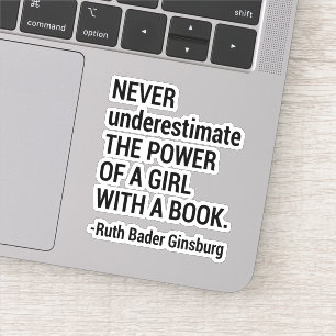 Zitat RBG, nie unterschätzen den Power eines Mäd Aufkleber