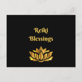 Zitat "Reiki Blessings" Postkarte