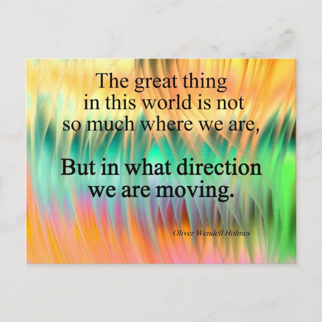 Zitat: Richtung Postkarte (Vorderseite)