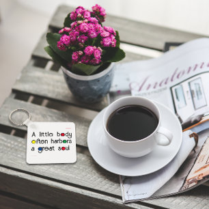 Zitat schwarz bunten Buchstaben großartiges Soul Schlüsselanhänger