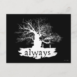 Zitat-Silhouette Harry- Potterbann-| immer Postkarte