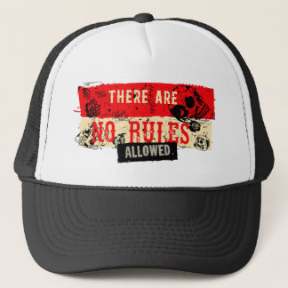 Zitat Slogan Totenkopf Crane Skulls No Rules Truckerkappe