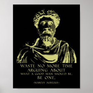 Zitat Stoische Redewendungen Marcus Aurelius Poster