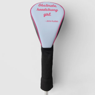Zitat "Stolz und Vorurteile" II - Niedlicher Stil Golf Headcover