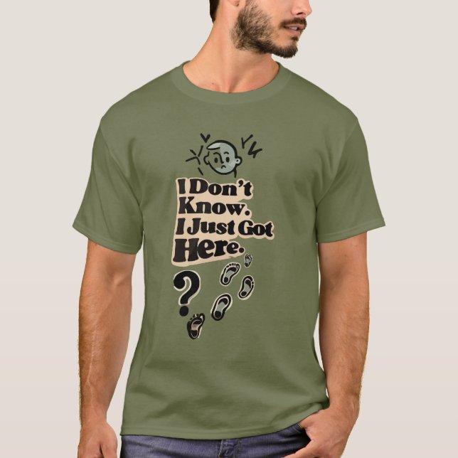 Zitat-T-Shirt für verwirrte Introvertierte – „Ich  T-Shirt (Vorderseite)