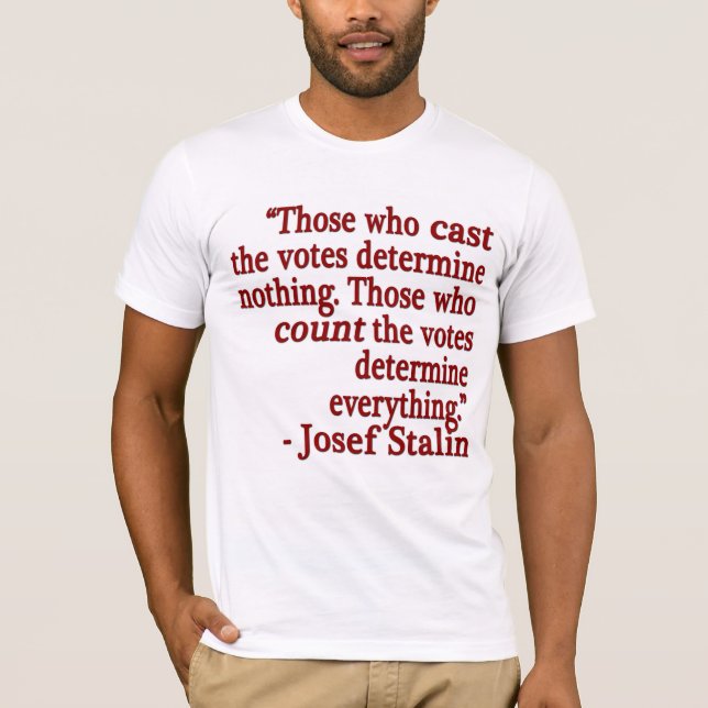 Zitat-T - Shirt Josefs Stalin (Vorderseite)