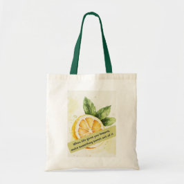 Zitat-Tasche aus Lemon - Fresh & Inspiration Tragetasche