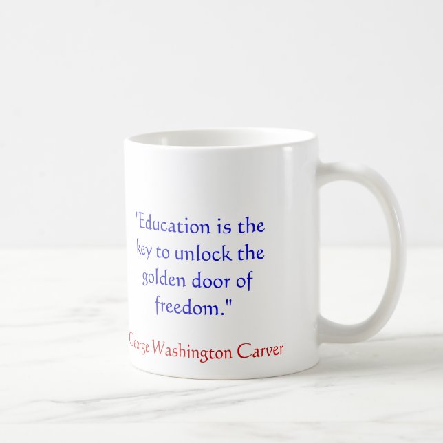 Zitat-Tasse George Washington Transchiermesser Tasse (Rechts)