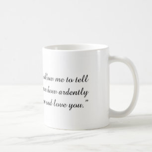 Zitat-Tasse Janes Austen Kaffeetasse