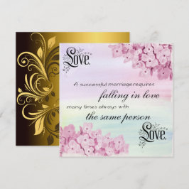 Zitat Textkalligrafie und Blume Naturrahmen Einladung