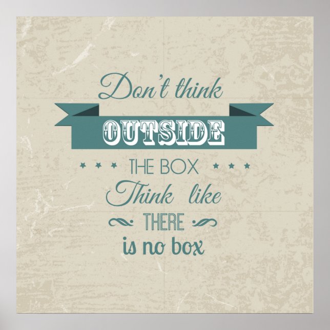 Zitat-Typografie-Plakat Poster (Vorne)