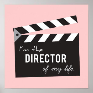 Zitat über das Leben, Director Action Board, Klapp Poster