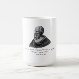 Zitat über die Liebe Philosoph Sokrates Kaffeetasse