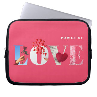 Zitat über die Macht der Liebe Romantisches heißes Laptopschutzhülle
