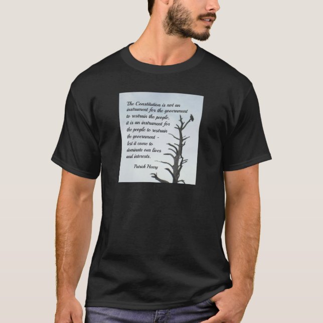 Zitat über die Verfassung von P. Henry T-Shirt (Vorderseite)