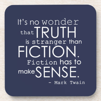 Zitat-Untersetzer-Set Twain literarisches in Untersetzer