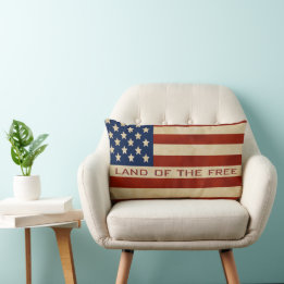 Zitat: Vintages amerikanisches Flag Kissen