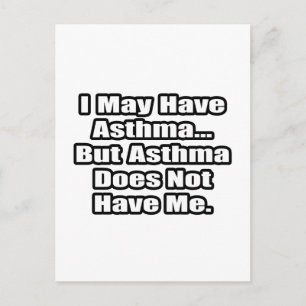 Zitat von Asthma Fighter Postkarte