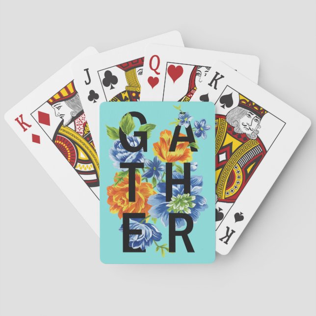 Zitat von Blumensammlern Spielkarten (Rückseite)