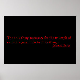 Zitat von Burke Poster