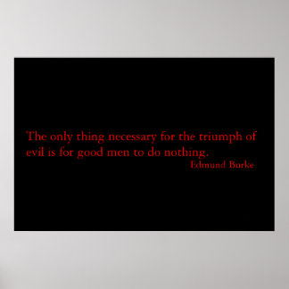 Zitat von Burke Poster