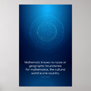 Zitat von David Hilbert - Math Posters Poster