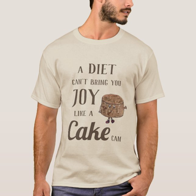 Zitat von Funny Chocolate T-Shirt (Vorderseite)