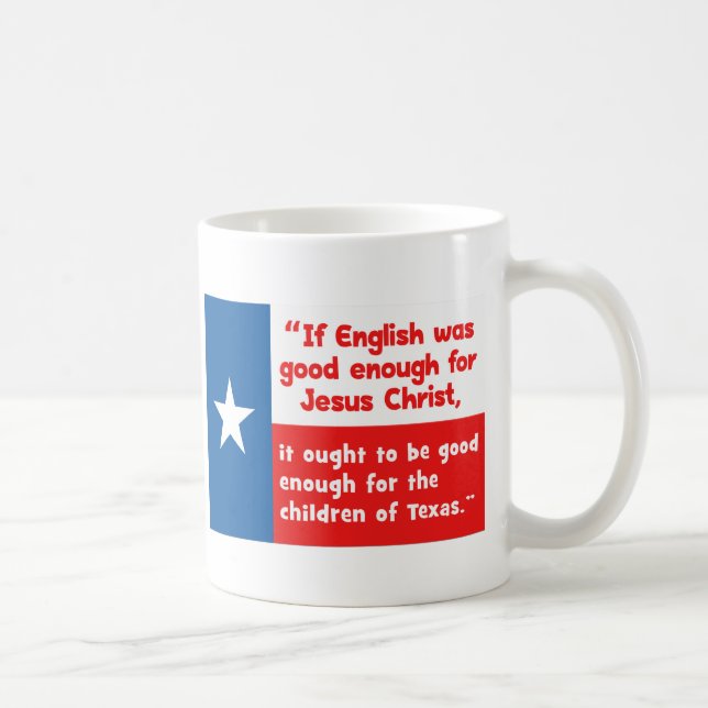 Zitat von Funny Jesus Texas Tasse (Rechts)
