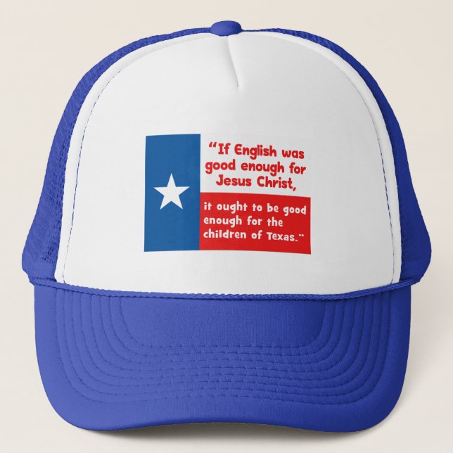 Zitat von Funny Jesus Texas Truckerkappe (Vorderseite)