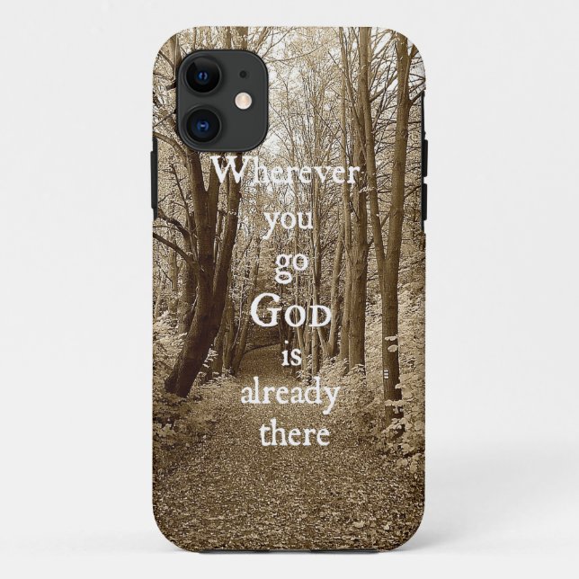 Zitat von Gott, Inspirationsquelle; Case-Mate iPhone Hülle (Rückseite)