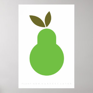 Zitat von Green Pear Retro Poster der 60er Jahre