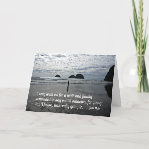 Zitat von John Muir über einen Spaziergang Karte