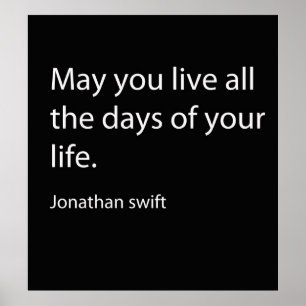 Zitat von Jonathan Swift Poster
