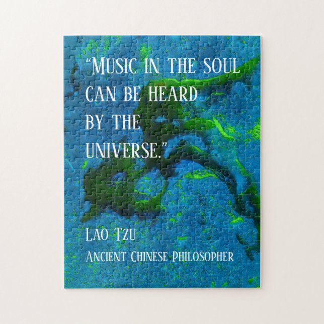 Zitat von Lao Tzu Puzzle (Vertikal)