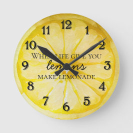 Zitat von Lemon Runde Wanduhr