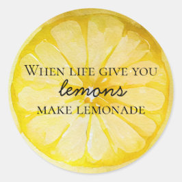Zitat von Lemon Runder Aufkleber
