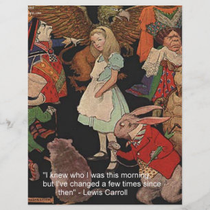 Zitat von Lewis Carroll Illustration & Mind Change