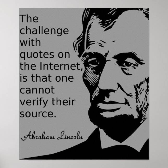 Zitat von Lincon Poster (Vorne)