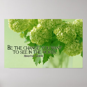 Zitat von Mahatma Gandhi Poster