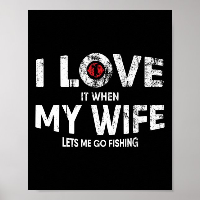 Zitat von Mens Funny Fishing für Fischer und Väter Poster (Vorne)