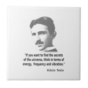 Zitat von Nikola Tesla Fliese