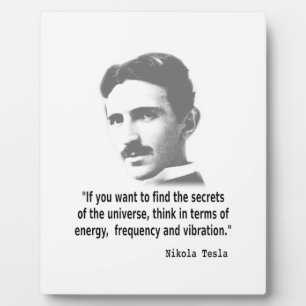 Zitat von Nikola Tesla Fotoplatte