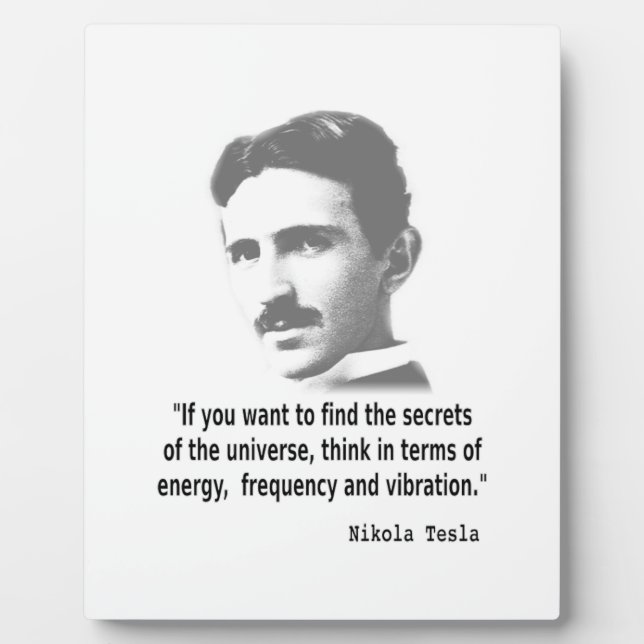 Zitat von Nikola Tesla Fotoplatte (Vorderseite)