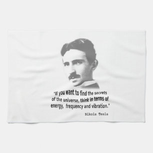 Zitat von Nikola Tesla Handtuch