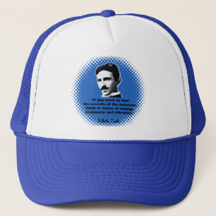 Zitat von Nikola Tesla T - Shirt Truckerkappe