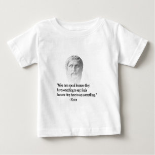 Zitat von Platon Baby T-shirt