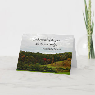 Zitat von Ralph Emerson: Jeder Moment des Jahres Karte
